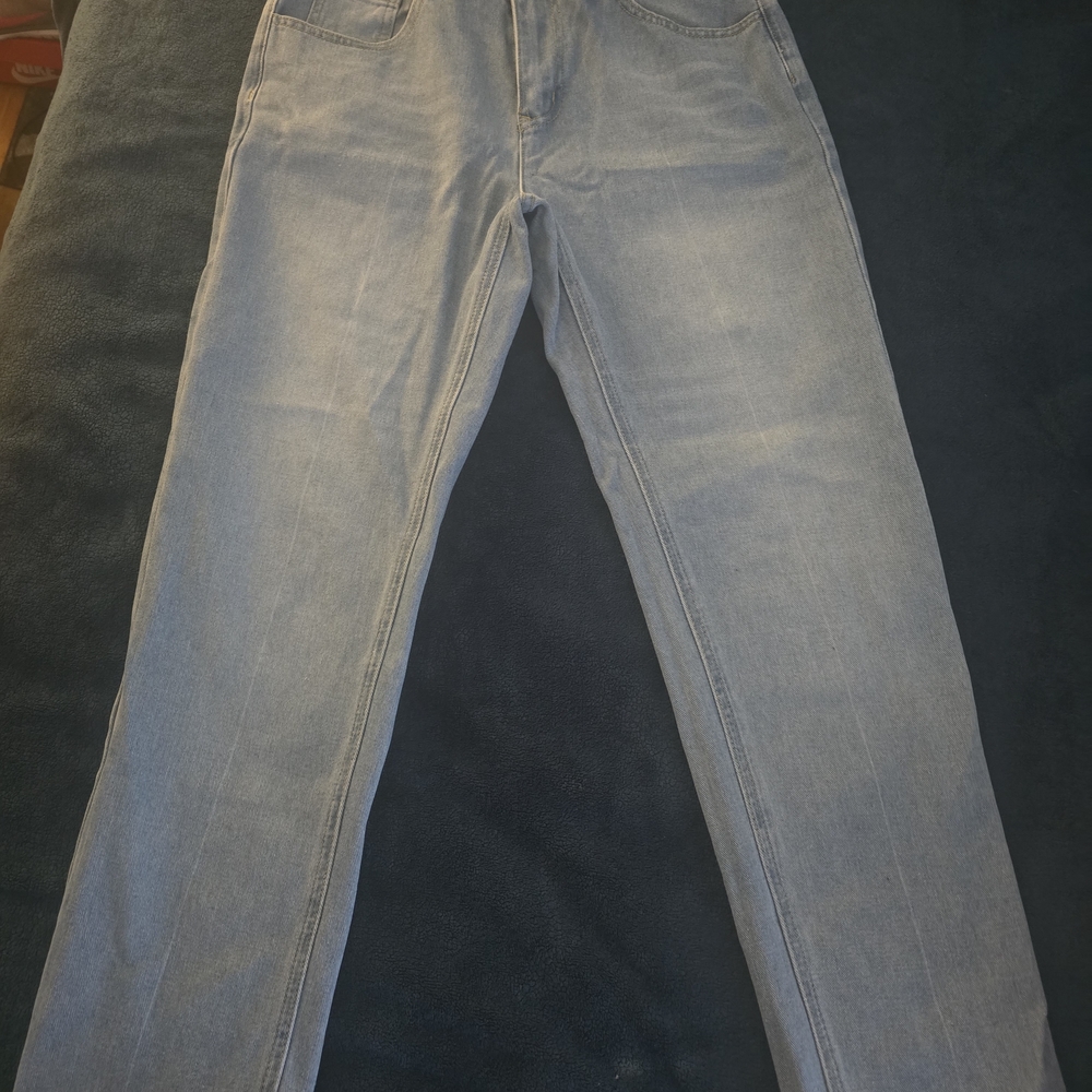SHEIN Men's Classic Gray Straight Jeans